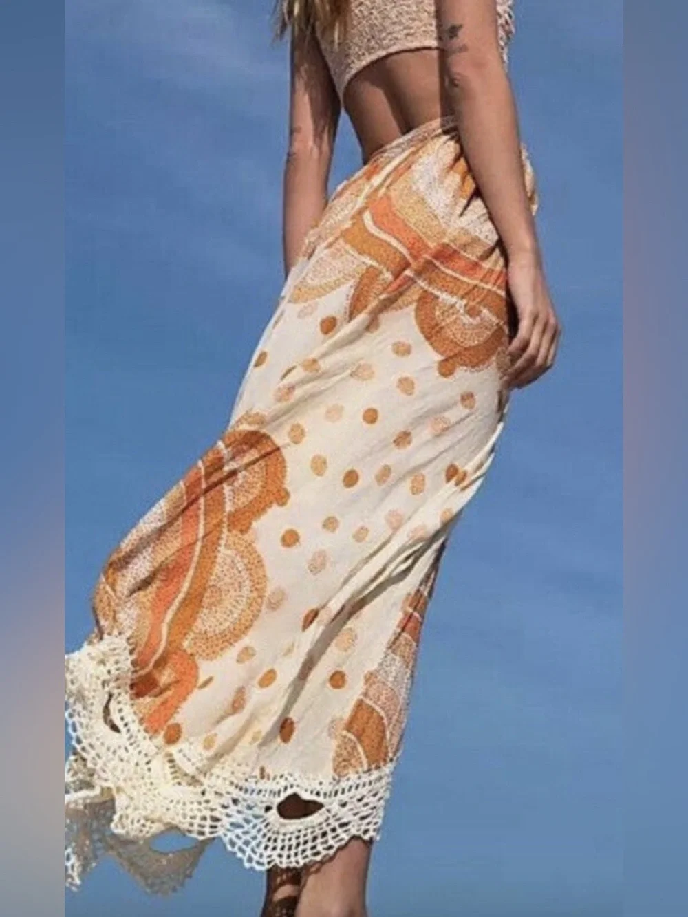 Free People Over The Rainbow 1/2 Slip